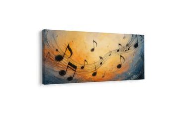 WANDBILD KLÄNGE UND FARBEN DER WELT - MUSIKBILDER - BILDER