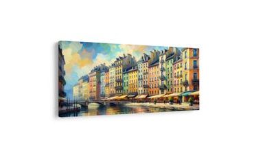 OBRAZ KAVÁRNY NA NÁBŘEŽÍ - OBRAZY MĚSTA - OBRAZY