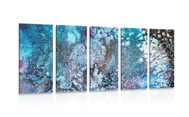 5-PIECE CANVAS PRINT WATERCOLOR ABSTRACTION - ABSTRACT PICTURES - PICTURES