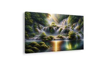 OBRAZ VODOPÁD V TROPICKOM LESE - OBRAZY VODOPÁD - OBRAZY