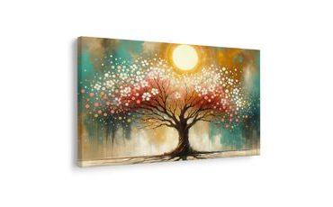 КАРТИНА НА ПЛАТНО – ДЪРВОТО НА ЖИВОТА ПОД СЛЪНЦЕТО - КАРТИНИ ДЪРВЕТАТА НА ЖИВОТА - КАРТИНИ