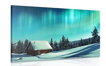 WANDBILD MÄRCHENHAFTE WINTERLANDSCHAFT - BILDER VON NATUR UND LANDSCHAFT - BILDER