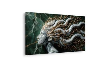 OBRAZ LESNÍ BOHYNĚ S VĚTVEMI VE VLASECH - OBRAZY ŽENY - OBRAZY