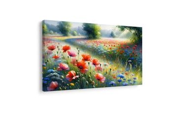 WANDBILD ZAUBER EINES SOMMERMORGENS AUF DER WIESE - WANDBILDER FELDER UND WIESEN - BILDER