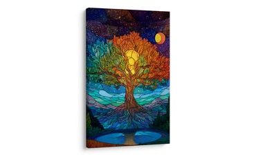 OBRAZ KOUZELNÁ NOC A STROM ŽIVOTA - OBRAZY STROMY ŽIVOTA - OBRAZY