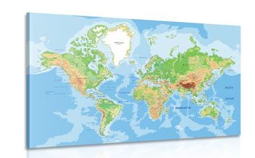 Slika klasični zemljevid sveta
