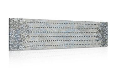 TABLOU MANDALA PE FUNDAL GRI - TABLOURI FENG SHUI - TABLOURI