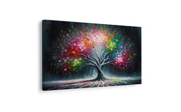 OBRAZ BAREVNÝ STROM ŽIVOTA - OBRAZY STROMY ŽIVOTA - OBRAZY