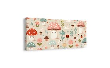 WANDBILD WALDMÄRCHEN MIT PILZEN - BILDER FÜR KINDER - BILDER