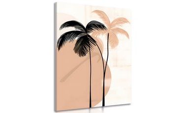 CANVAS PRINT ABSTRACT BOTANICAL PALM SHAPES - PICTURES OF ABSTRACT SHAPES - PICTURES