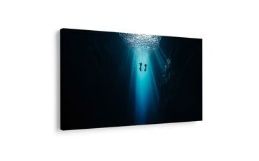 QUADRO SU TELA – MISTERO DELL'OCEANO PROFONDO - QUADRI MARE E SPIAGGIA - STAMPE E QUADRI