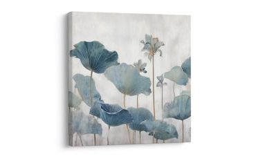 WANDBILD RUHIGE WASSERPFLANZEN - BILDER BLUMEN - BILDER