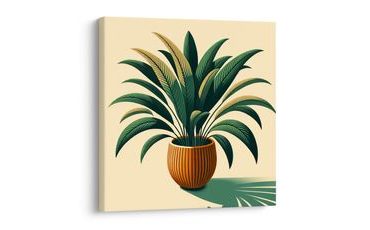 OBRAZ ELEGANTNÍ POKOJOVÁ ROSTLINA - BOTANICKÉ OBRAZY - OBRAZY