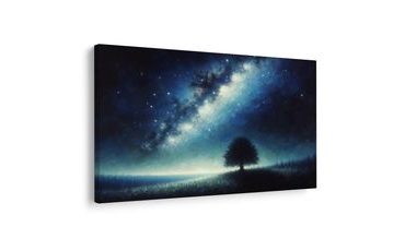 WANDBILD BAUM DES LEBENS UNTER STERNEN - BILDER BÄUME DES LEBENS - BILDER