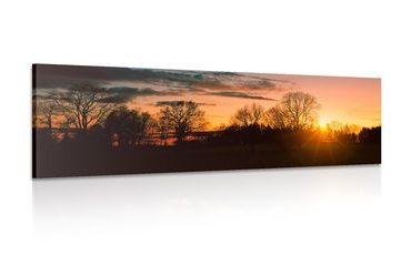 CANVAS PRINT BEAUTIFUL SUNSET - PICTURES OF NATURE AND LANDSCAPE - PICTURES