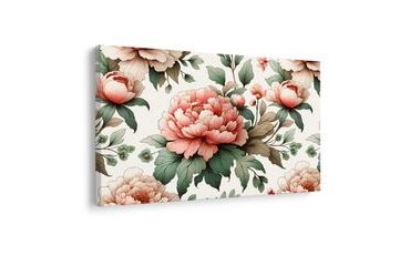 OBRAZ ROMANTICKÉ KVĚTY PIVOŇKY - OBRAZY KVĚTŮ - OBRAZY