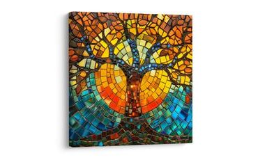 OBRAZ SLUNEČNÍ STROM ŽIVOTA V MOZAICE - OBRAZY STROMY ŽIVOTA - OBRAZY