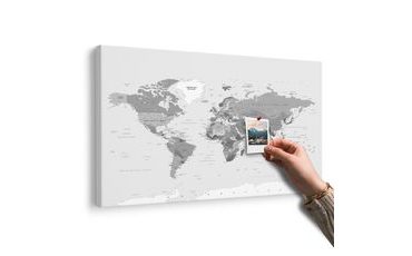 PARAFA KÉP KLASSZIKUS FEKETE FEHÉR TÉRKÉP - PARAFA KÉPEK - KÉPEK