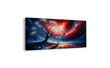 OBRAZ MYSTICKÝ STROM ŽIVOTA A KŮŇ - OBRAZY STROMY ŽIVOTA - PICTURES