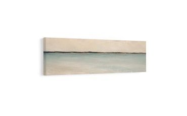 TABLEAU SUR TOILE – MER PAISIBLE SOUS UN CIEL CLAIR - TABLEAUX DE LA MER ET DE LA PLAGE - TABLEAUX