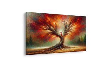 OBRAZ PODZIMNÍ STROM ŽIVOTA V ZÁŘI - OBRAZY STROMY ŽIVOTA - OBRAZY