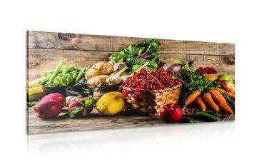 Wandbild Frisches Obst und Gemüse