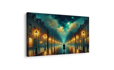 OBRAZ NOČNÍ PROCHÁZKA POD HVĚZDAMI - OBRAZY MĚSTA - OBRAZY
