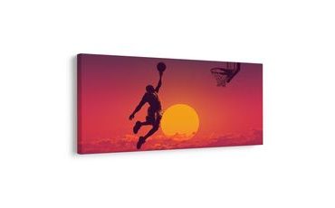 SLIKA KOŠARKAŠ U ZALASKU SUNCA - SLIKE LJUDI - SLIKE