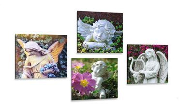 CANVAS PRINT SET A TOUCH OF HEAVENLY PEACE - SET OF PICTURES - PICTURES