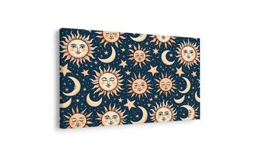 TABLEAU SUR TOILE – CIEL CÉLESTE - TABLEAUX D'ENFANTS ESPACE - TABLEAUX