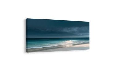TABLEAU SUR TOILE – CIEL SOMBRE AU-DESSUS DE LA PLAGE - TABLEAUX DE LA MER ET DE LA PLAGE - TABLEAUX