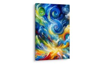 OBRAZ ABSTRAKTNÍ VÍŘENÍ BAREV - ABSTRAKTNÍ OBRAZY - OBRAZY