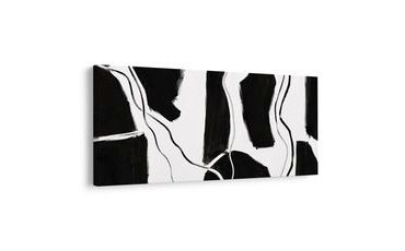 WANDBILD MINIMALISTISCHE SCHWARZE FORMEN - WANDBILDER ABSTRAKTE FORMEN - BILDER