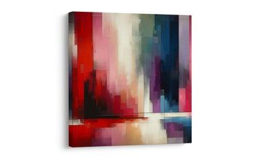 OBRAZ DYNAMIKA BAREVNÝCH VERTIKÁL - OBRAZY ABSTRAKTNÍ TVARY - OBRAZY