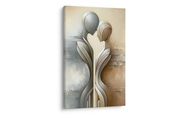 WANDBILD NÄHE IN ABSTRAKTION - BILDER MIT LIEBESMOTIVEN - BILDER