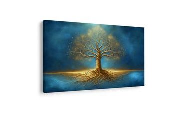 OBRAZ ZLATÝ STROM ŽIVOTA V MODŘI - OBRAZY STROMY ŽIVOTA - OBRAZY