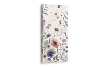 WANDBILD ZARTE BLUMEN - WANDBILDER FELDER UND WIESEN - BILDER