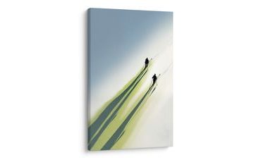 OBRAZ ZIMNÍ STOPY NA SNĚHU - VÁNOČNÍ A ZIMNÍ OBRAZY - OBRAZY