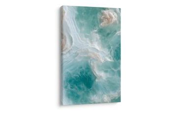 TABLEAU SUR TOILE – DÉLICATES VAGUES MARBRÉES - IMAGES FORMES ABSTRAITES - TABLEAUX