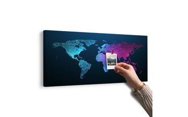 OBRAZ NA KORKU NOCNA MAPA ŚWIATA - OBRAZY NA KORKU - OBRAZY