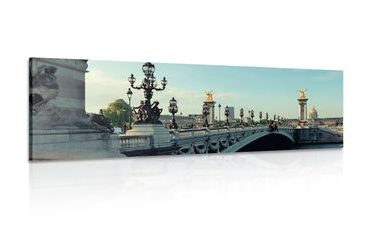 CANVAS PRINT BRIDGE OF ALEXANDER III. IN PARIS - PICTURES OF CITIES - PICTURES