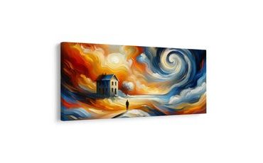 OBRAZ CESTA POD VÍREM OBLOHY - ABSTRAKTNÍ OBRAZY - OBRAZY