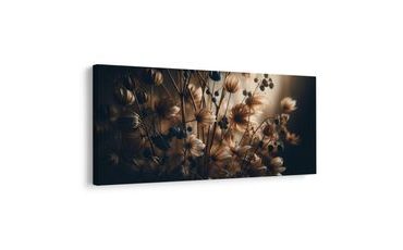 OBRAZ HNĚDÉ SUŠENÉ KVĚTINY - PICTURES FLOWERS - PICTURES