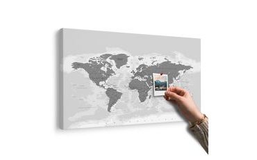 PARAFA KÉP VILÁG TÉRKÉP FEKETE FEHÉR LEHELET - PARAFA KÉPEK - KÉPEK