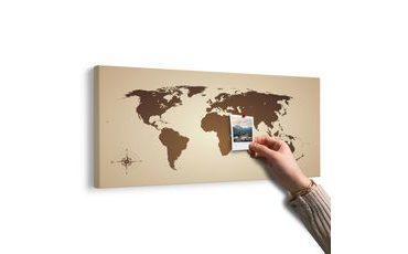 PARAFA KÉP VILÁG TÉRKÉP BARNA SZÍNBEN - PARAFA KÉPEK - KÉPEK