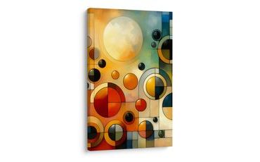 OBRAZ ABSTRAKCE S KRUHY A BARVAMI - ABSTRACT PICTURES - PICTURES