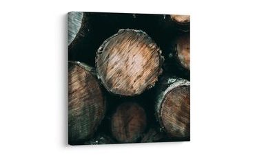 QUADRO SU TELA – STRUTTURA DEI TRONCHI DI FORESTA - QUADRI ALBERI E FOGLIE - STAMPE E QUADRI