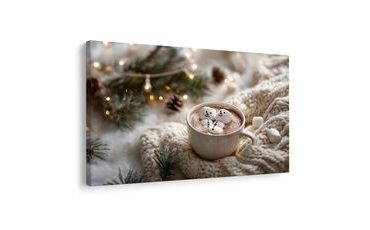 OBRAZ VÁNOČNÍ POHODA S KAKAEM - VÁNOČNÍ A ZIMNÍ OBRAZY - OBRAZY