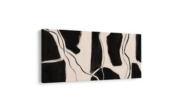 WANDBILD MINIMALISTISCHE SCHWARZ-WEISSE FORMEN - WANDBILDER ABSTRAKTE FORMEN - BILDER