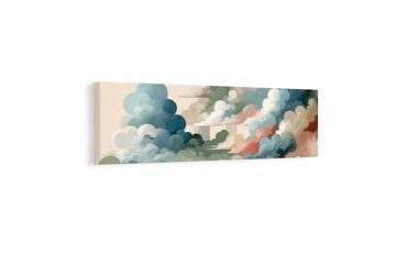 OBRAZ ABSTRAKCYJNE NIEBO PEŁNE KSZTAŁTÓW I KOLORÓW - OBRAZY PRZYRODY I KRAJOBRAZY - OBRAZY